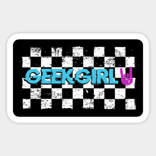 Geekgirl Punk Style Sticker